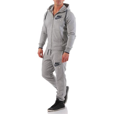 nike grau jogginganzug herren